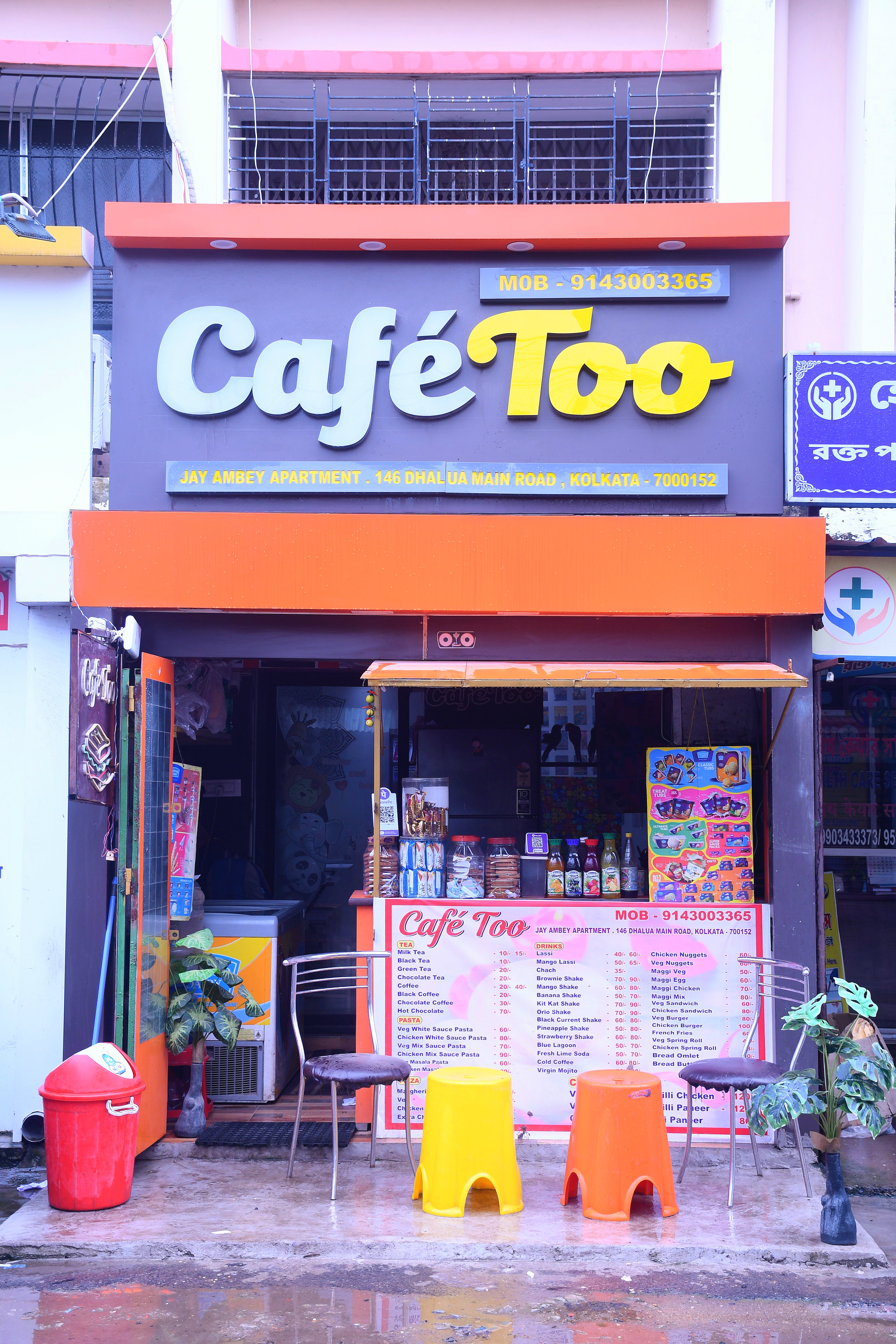 Delicious and Hygienic Food served at Cafe Too